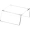 Plymor Clear Acrylic Sign-Holder Display Riser, 1.25" H x 2.5" W x 2.75" D (3/32" thick) (1" x 2.5" Sign)